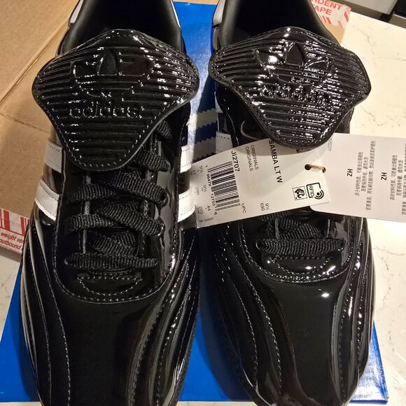 adidas Originals Samba LT MENS SIZE 10 WOMENS 11 PATENT BLACK NWT JI2707 NEW - Picture 3 of 16